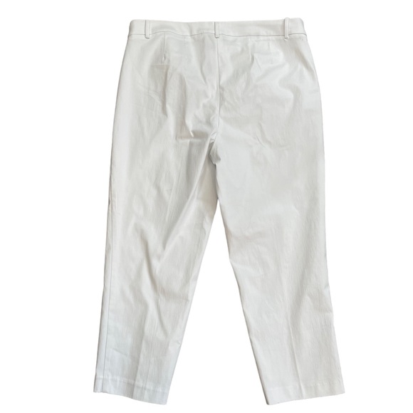 Lane Bryant White Straight Leg Pants Flat Front, New w/ Tags, Size 16 - Picture 2 of 10